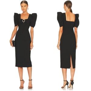 LIKELY Bronte Puff Sleeve Sheath Dress  Black size 00